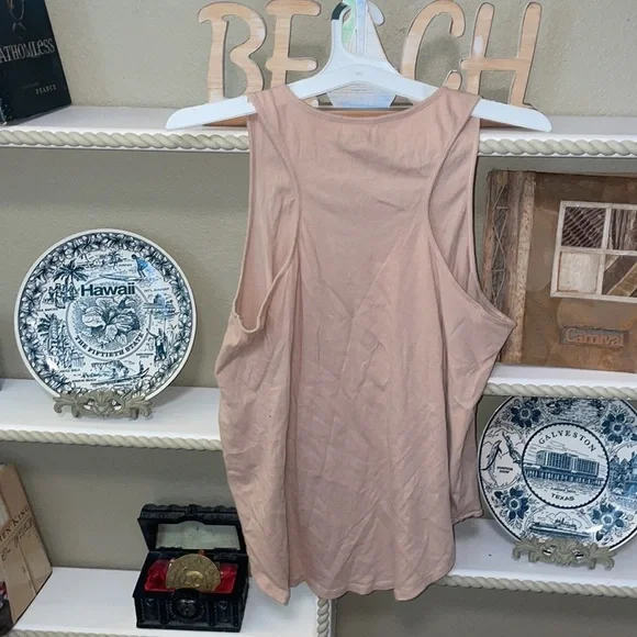 Amuse Society / Buckle Sun chaser Blush Rosewater Racerback tank top - Picture 6 of 12